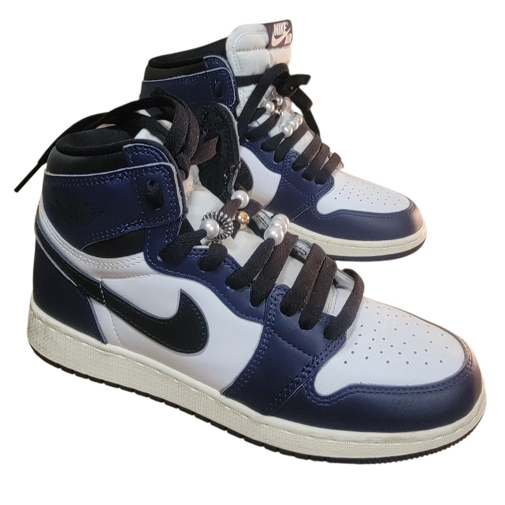 Nike Air Jordan 1 Retro High OG Midnight Navy Boys Sz 6Y FD1437-401, Eur 38.5